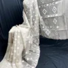 Pearl White Half-Silk Jamdani Saree: Handcrafted 80 Count