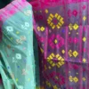 Paste Jamdani Saree: Handwoven 84 Count Half-Silk