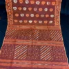 Marmalade Orange Jamdani Saree: Handcrafted 80-Count Half-Silk