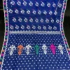 Royal Blue Jamdani Saree: Handcrafted 84-Count Half-Silk