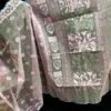 Baby Pink Half-Silk Jamdani Saree: Handwoven 84 Count