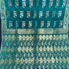 Sea Green Half-Silk Jamdani Saree: Handwoven 80 Count