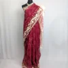 Raspberry Delight Jamdani Saree - JS-169