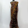 Dark Chocolate Charm Jamdani Saree - JS-170