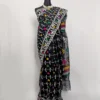 Black Sophistication Jamdani Saree - JS-172