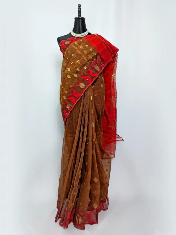 Rustic Elegance Jamdani Saree - JS-174