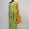 Olive Charm Jamdani Saree - JS-180